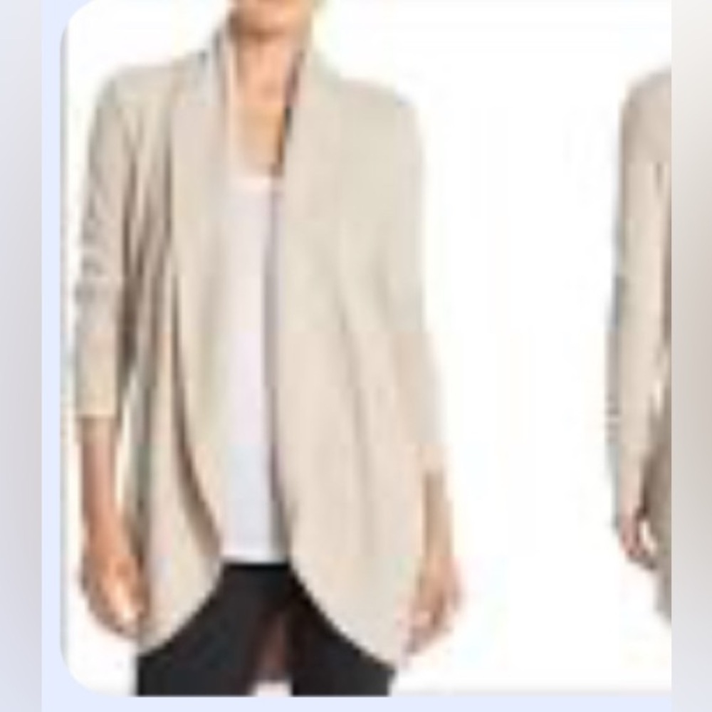 BAREFOOT DREAMS COZY CHIC LITE CARDIGAN Sweater Womens‎ M Beige comfy Cabincore